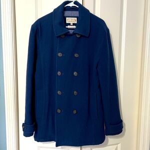 Millburn Navy Mens Wool Coat